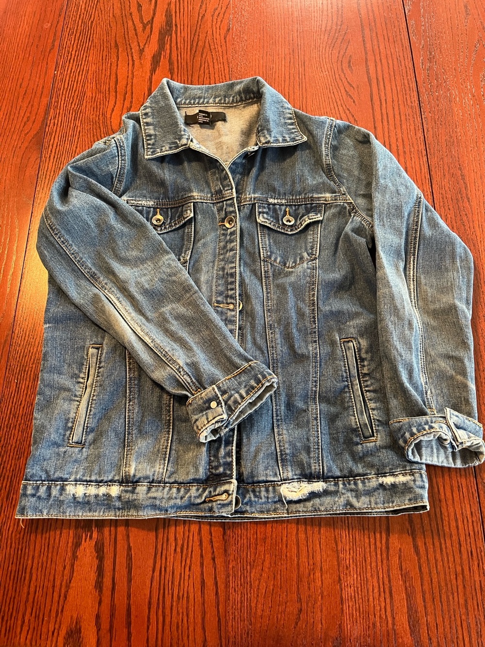 Forever 21 Ladies' Light Wash Denim Jacket - Blue